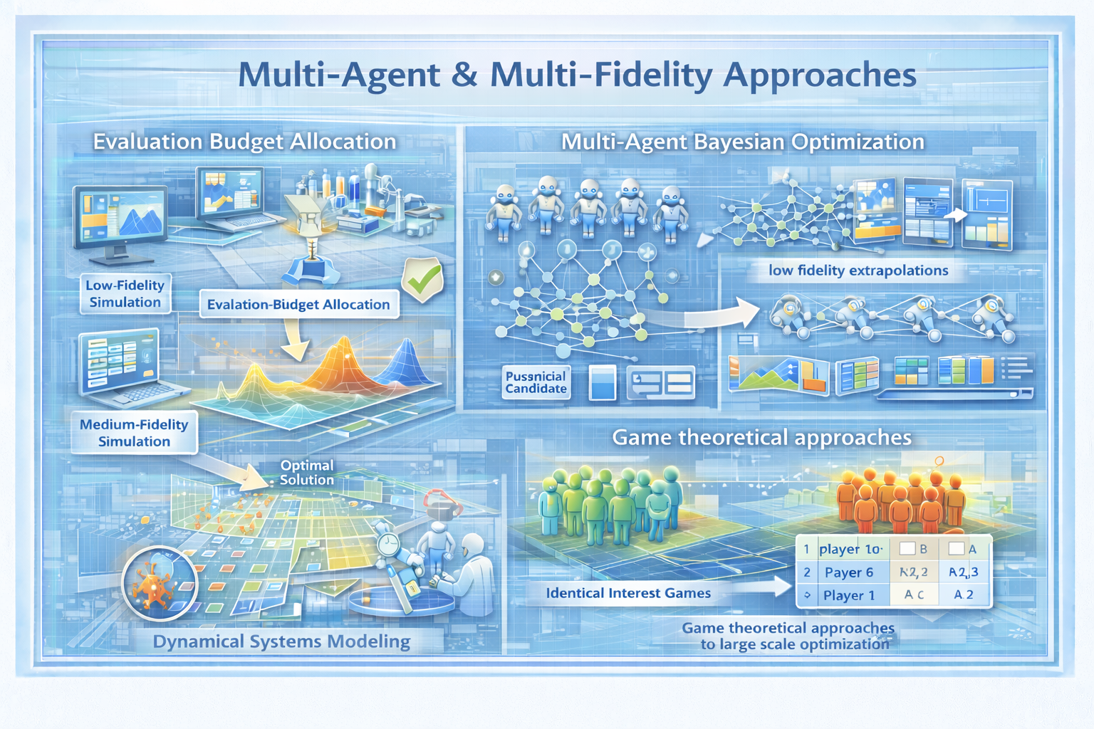 Multi-Agent & Multi-Fidelity Approaches